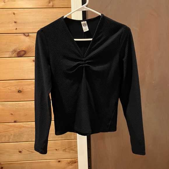 Prana Black Long Sleeve Top - Picture 1 of 4